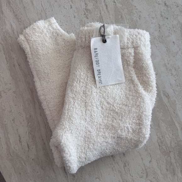 Barefoot Dreams Other - Barefoot Dreams CozyChic Cream Toddler Jogger Pant 2-3T